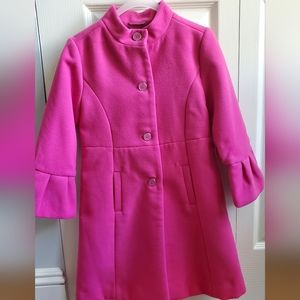 Janie & Jack Fuschia Pink Wool Coat -Size 6